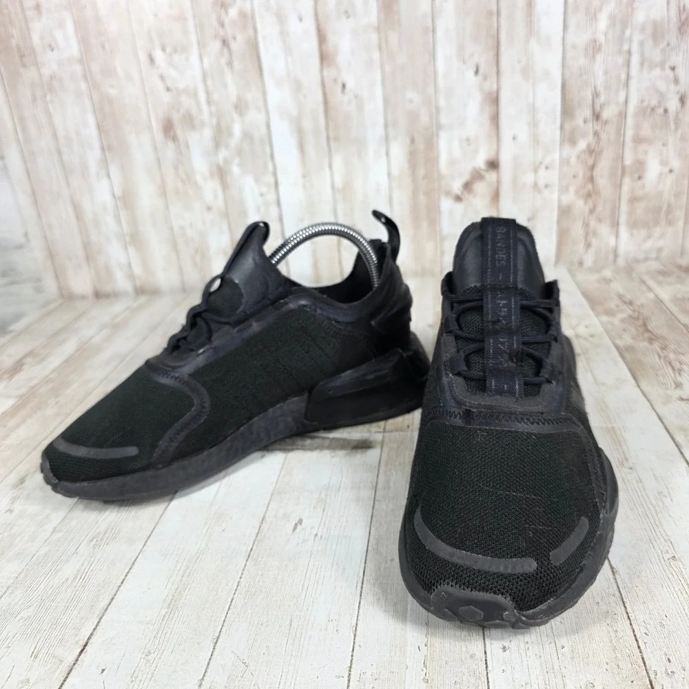 Adidas NMD R1 Black Mesh Athletic Sneakers‎ Shoes Women's Size 7.5